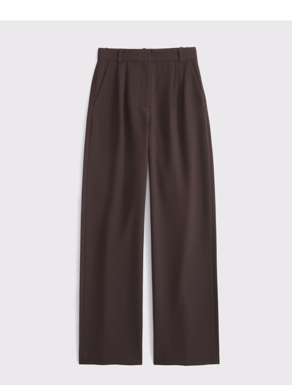 Abercrombie & Fitch Sloan Brown High-Rise Wide-Leg Trousers 23 Nwt